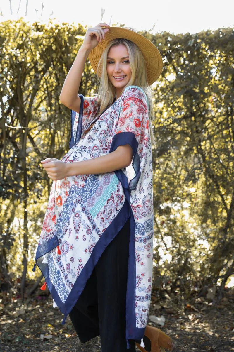 Paisley Floral Patchwork Kimono - 2 colors