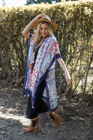 Paisley Floral Patchwork Kimono - 2 colors