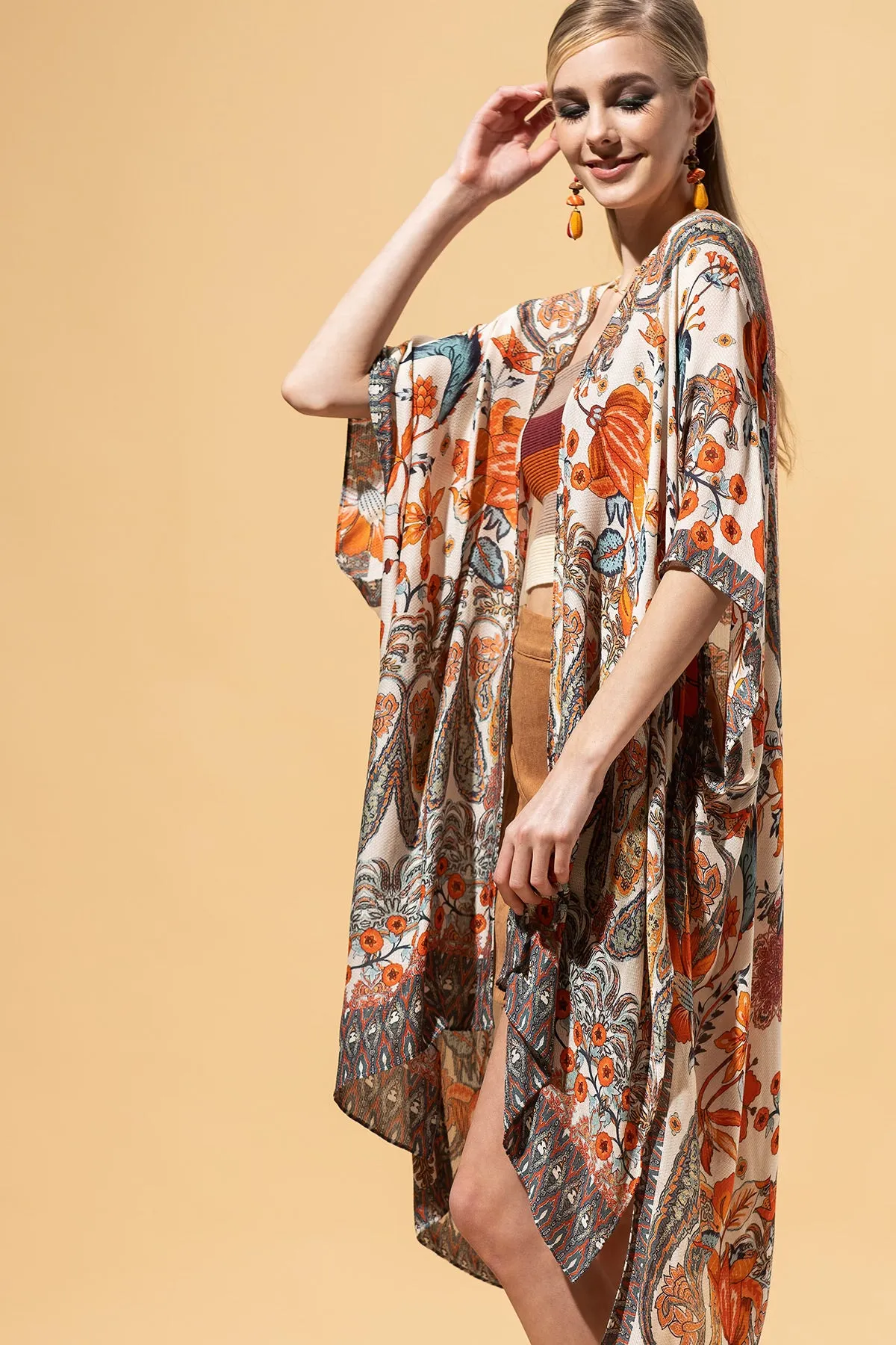 Paisley Petal Kimono