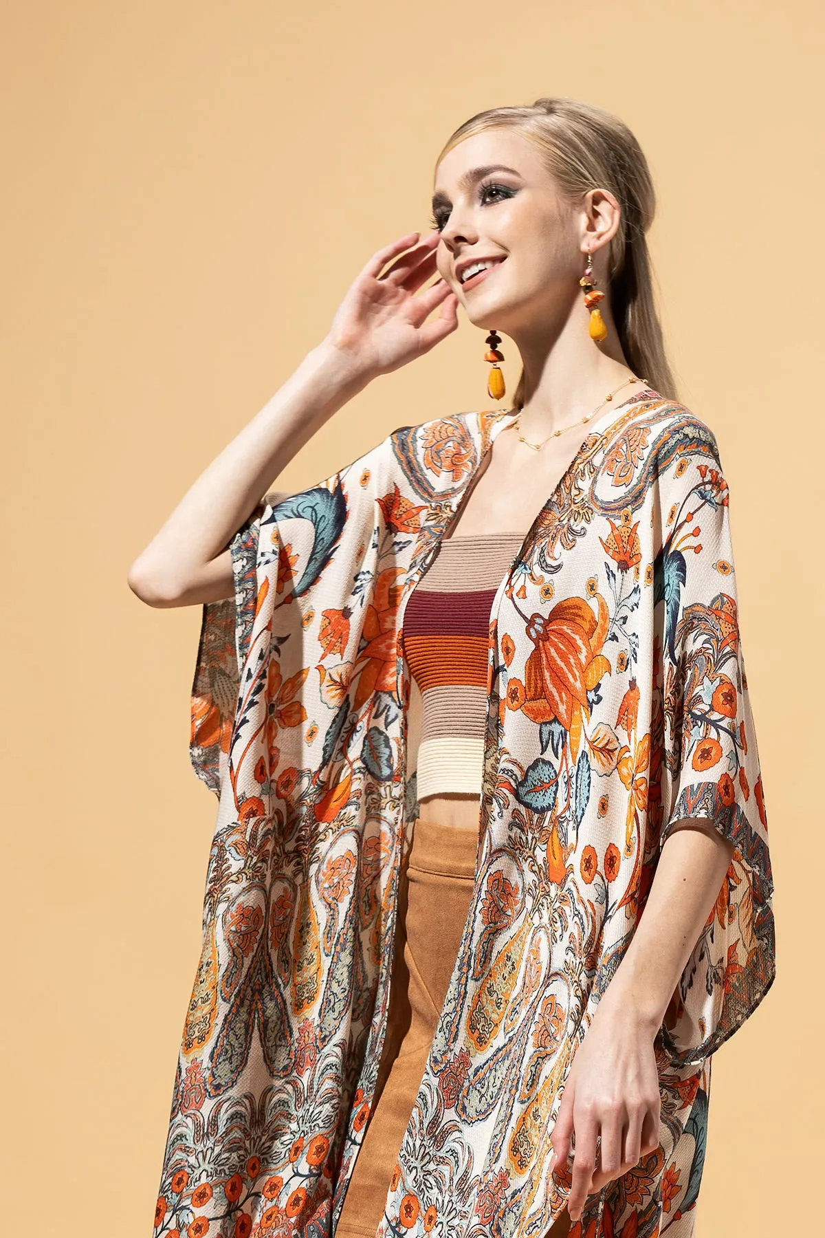 Paisley Petal Kimono