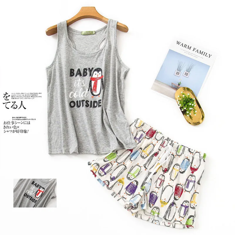 Pajama vest set