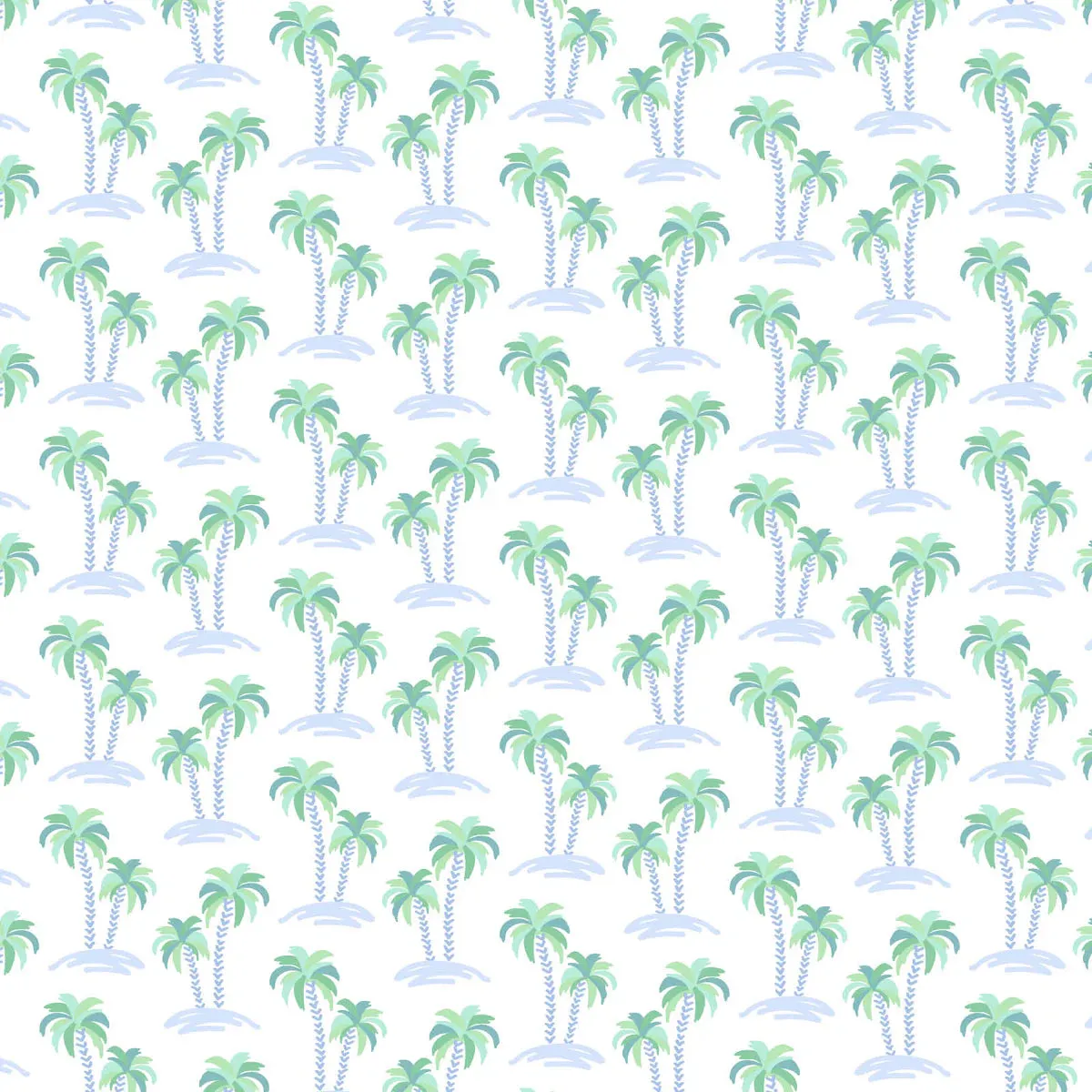 PARKER BOYS' ZIPPER PAJAMA - PALM TREE ISLE BLUE