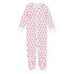 PARKER GIRLS' ZIPPER PAJAMA - HEART TO HEART PINK