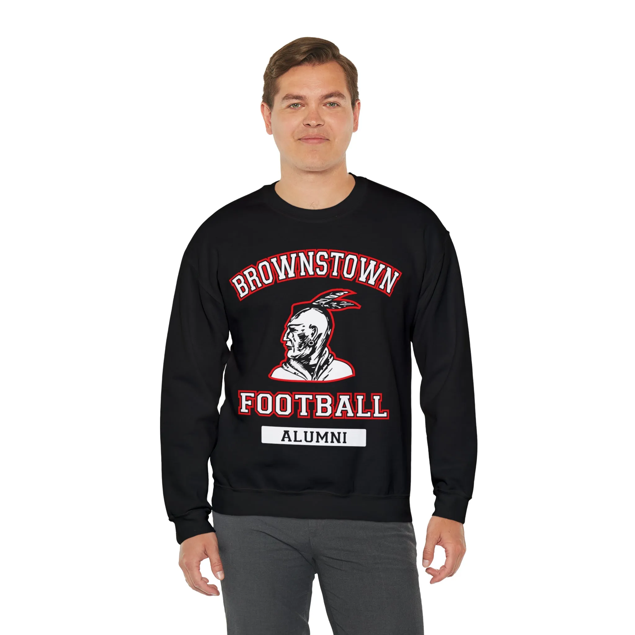 PERSONALIZED - Brownstown Football Alumni Crewneck Sweatshirt