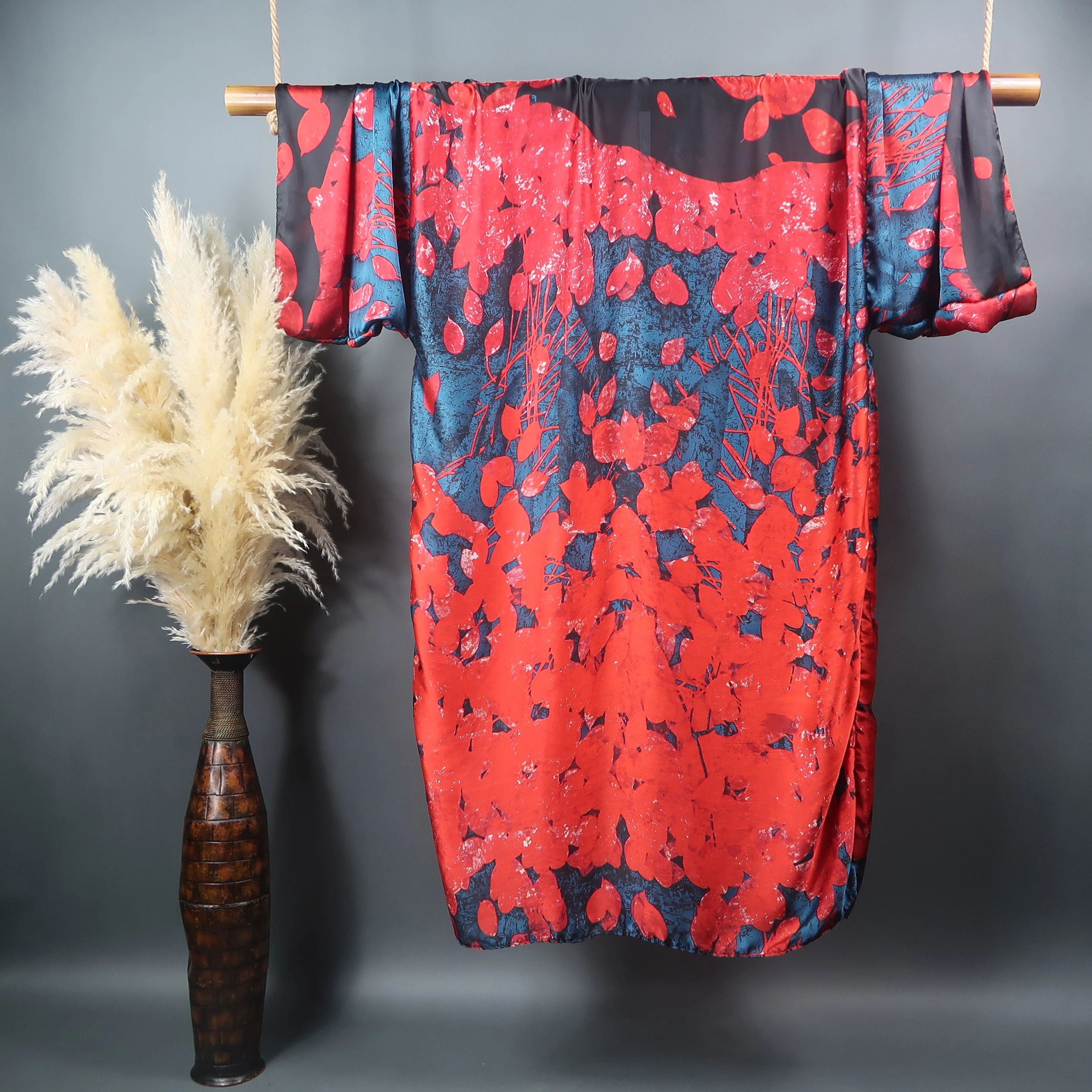 Petal Pusher | Kimono Duster (Open Front) | Floor Length Long Robe