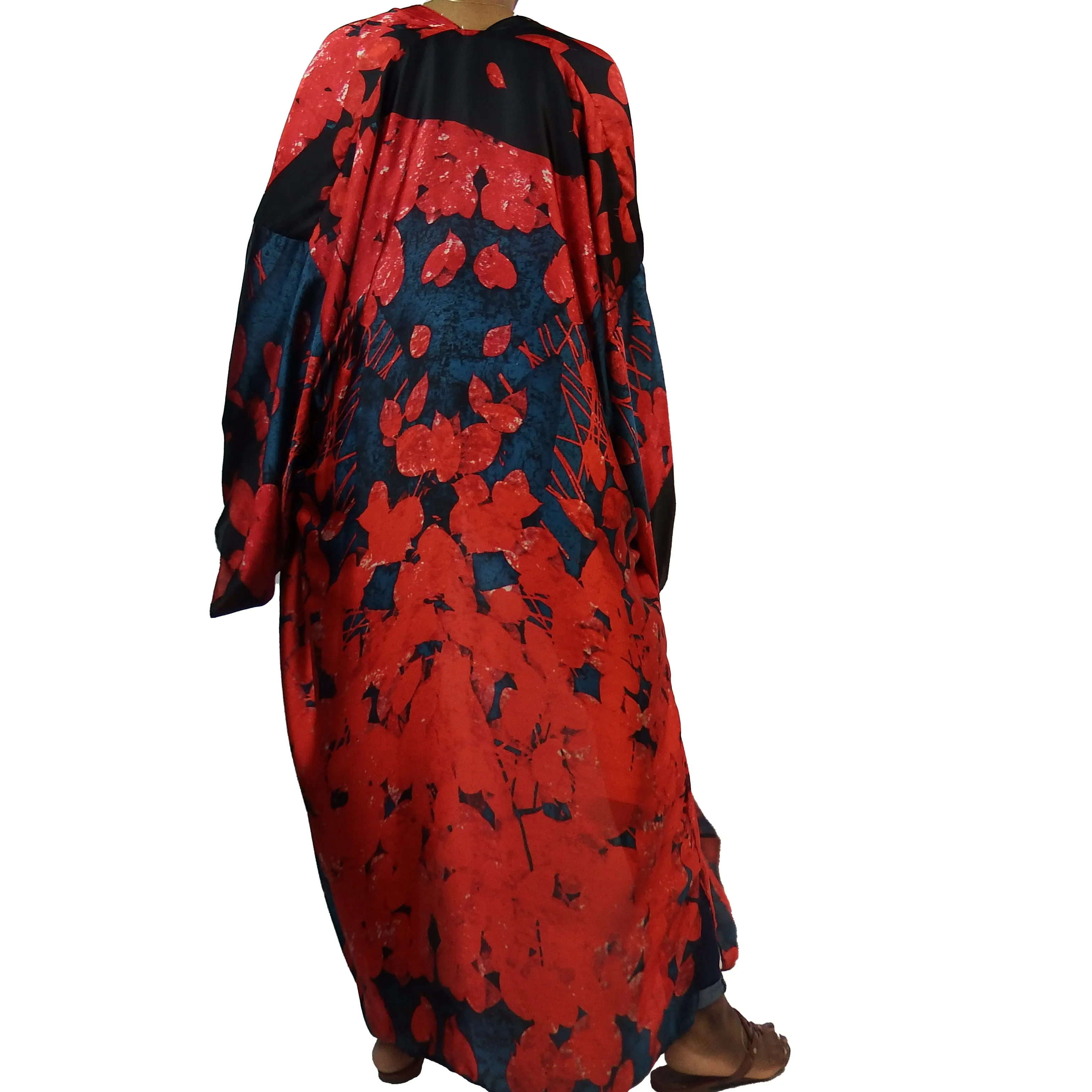 Petal Pusher | Kimono Duster (Open Front) | Floor Length Long Robe