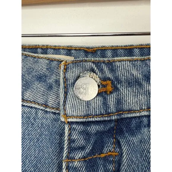 Pilcro Anthropologie Denim Shorts Women 26 Blue Bermuda