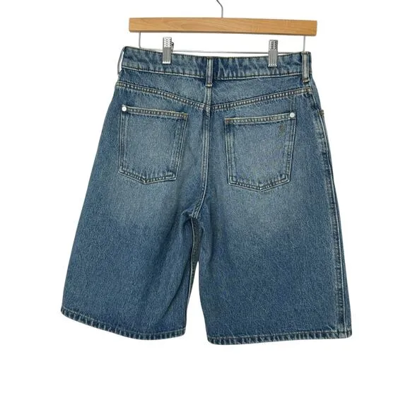 Pilcro Anthropologie Denim Shorts Women 26 Blue Bermuda
