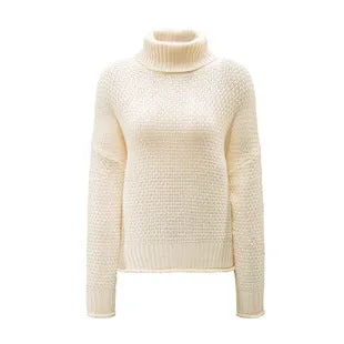 Pile High-collared Knit Lantern Sleeve Sweaters