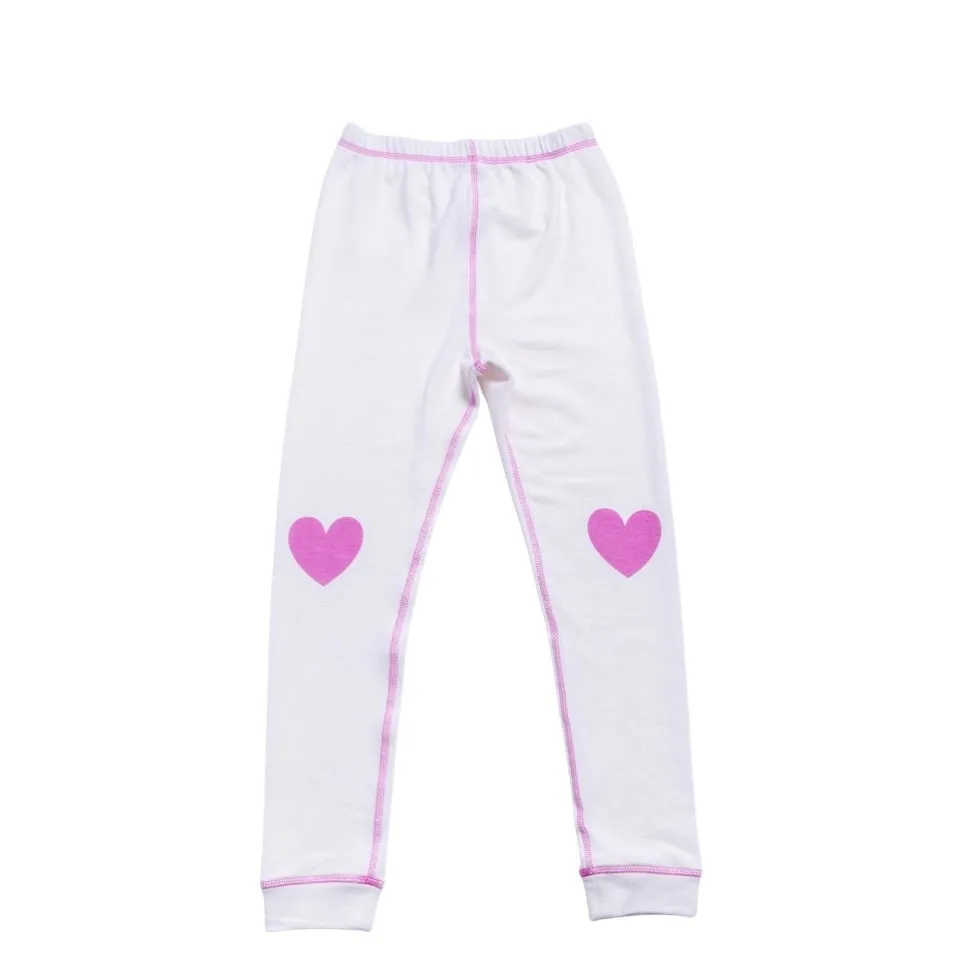 PJ Salvage Kiss Me Goodnight Big Kids Lounge Set - Ivory