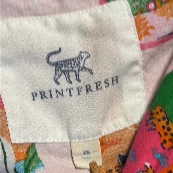 PRINTFRESH Women's Pop the Bubbles Colorful Pajama Set Animal Fantasy Size XS