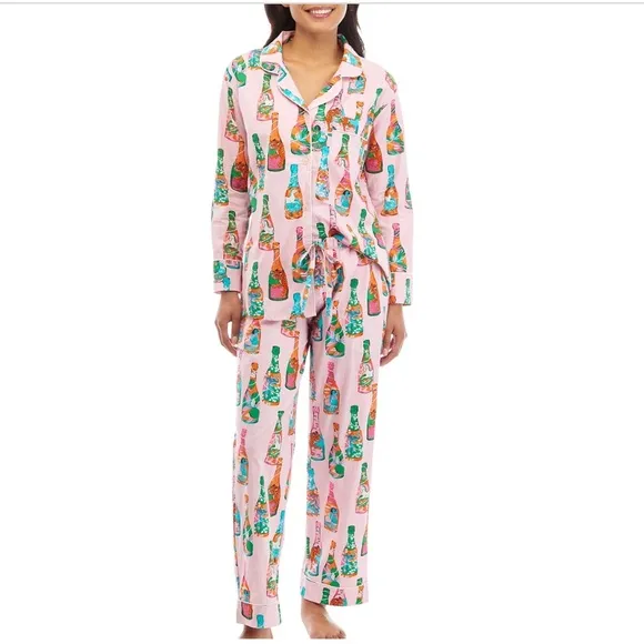 PRINTFRESH Women's Pop the Bubbles Colorful Pajama Set Animal Fantasy Size XS