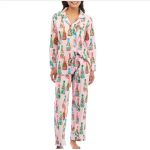 PRINTFRESH Women's Pop the Bubbles Colorful Pajama Set Animal Fantasy Size XS