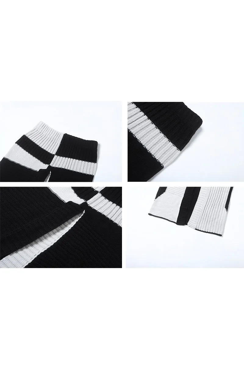 QM0540 Knitted Maxi Skirt