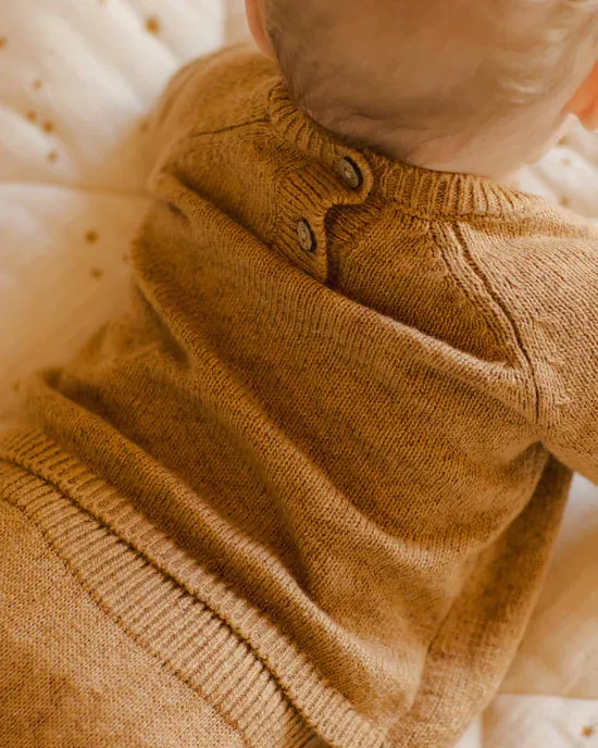 Quincy Mae - Knit Sweater - Speckled Golden