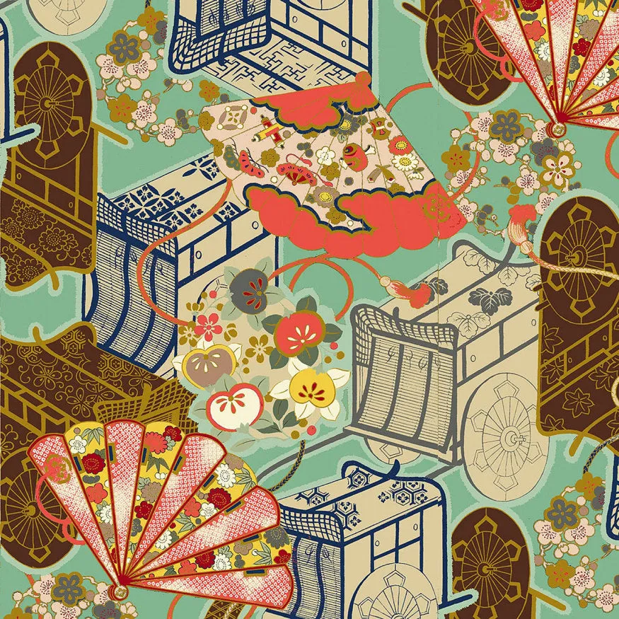 "Floral Rickshaw" Kimono Hipster