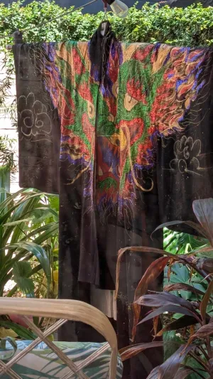 "Lucky Dragons"- by DonRasta Rseenal - Kimono Zulu Reimagined Vintage Kimono Artist Collaboration