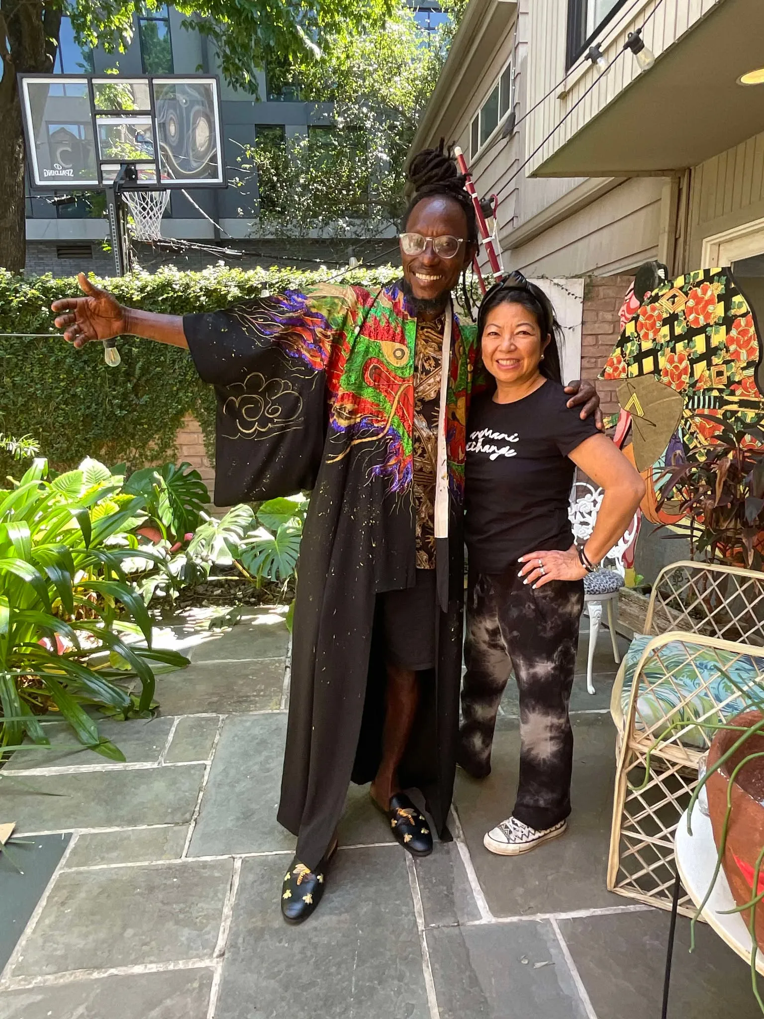 "Lucky Dragons"- by DonRasta Rseenal - Kimono Zulu Reimagined Vintage Kimono Artist Collaboration