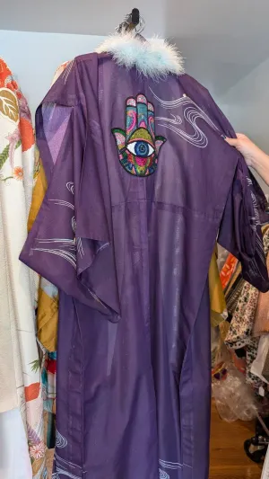 "The Helping Hand"- by Cara Carbajal - Kimono Zulu Reimagined Vintage Kimono Artist Collaboration