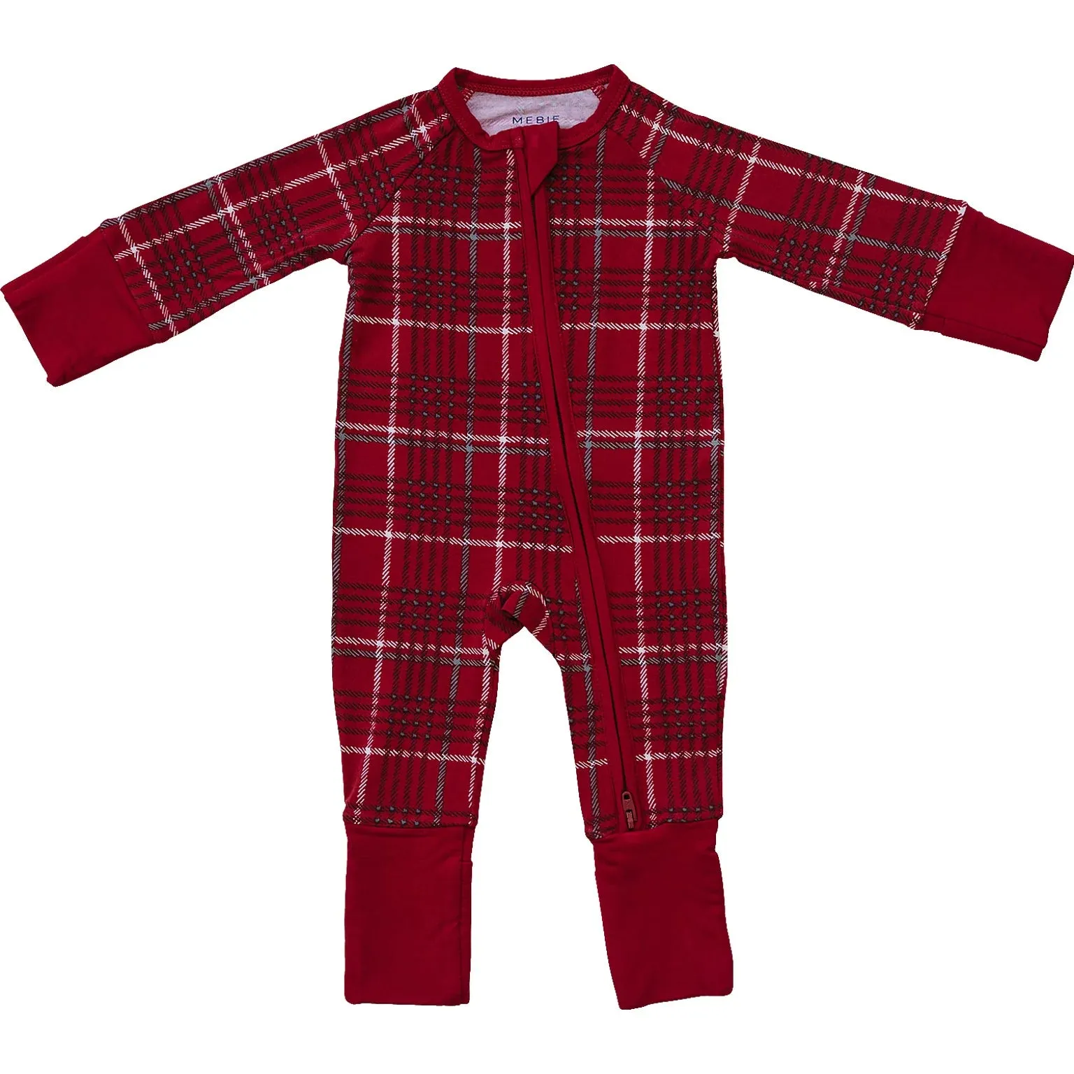 Red Plaid Bamboo Zipper Sleeper