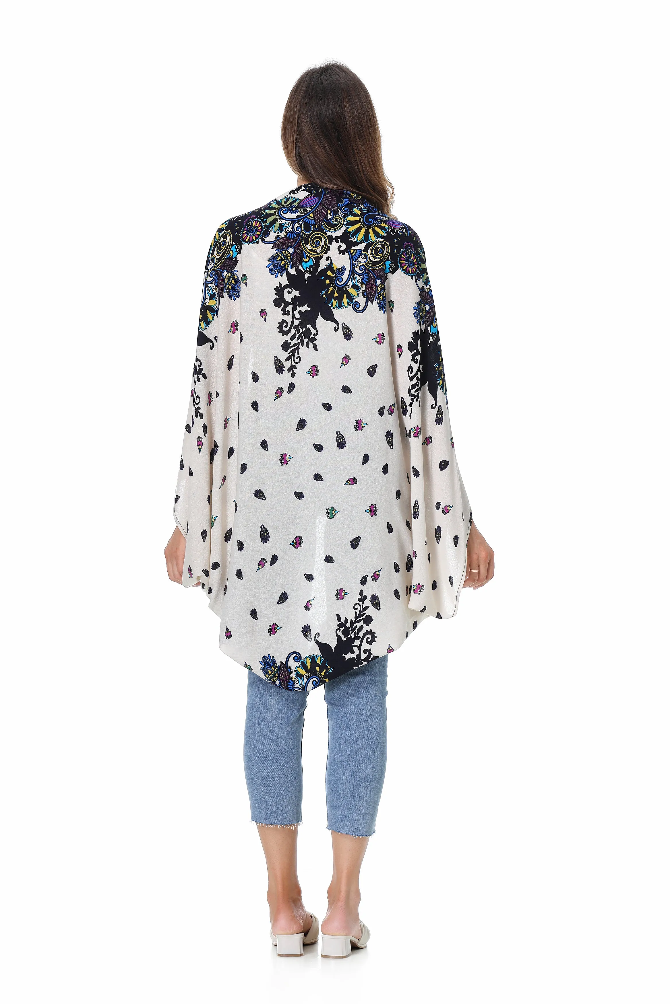 Roffe Floral Cocoon Kimono