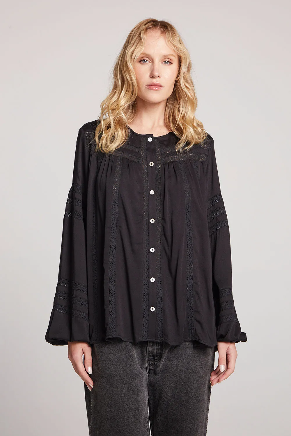 Rozina Licorice Blouse