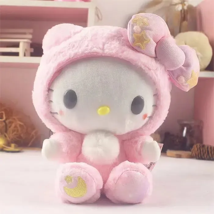 Sanrio Hello Kitty Plush | Cozy Moon & Star Pajamas Edition