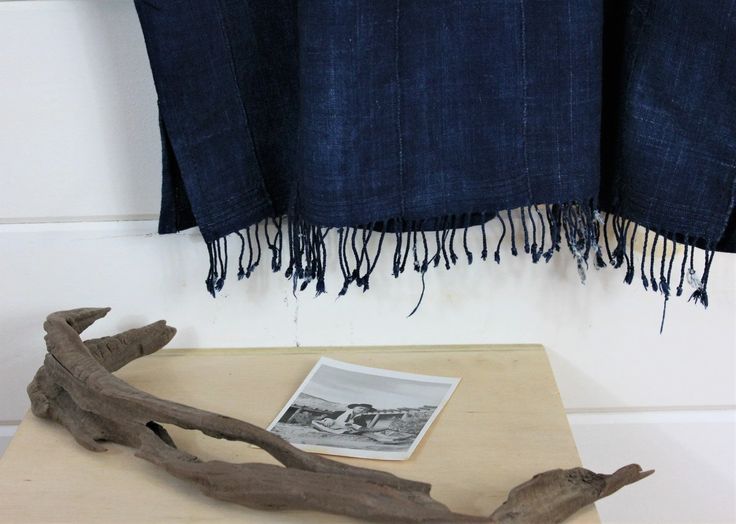 Sashiko Stitch Indigo Top (SOLD)