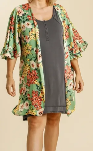Sassy Sage Kimono