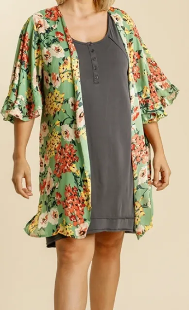 Sassy Sage Kimono