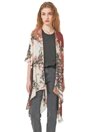 Save the Ocean Floral Kimono
