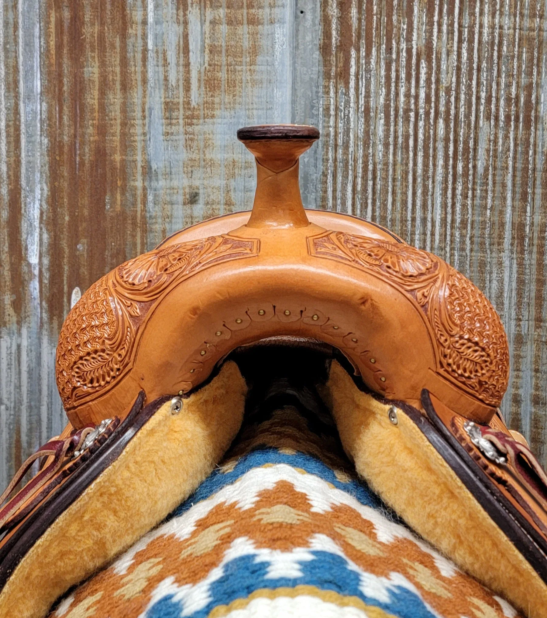 Scott Thomas Medium Oil Spider Daisy Ranch Cutter Saddle