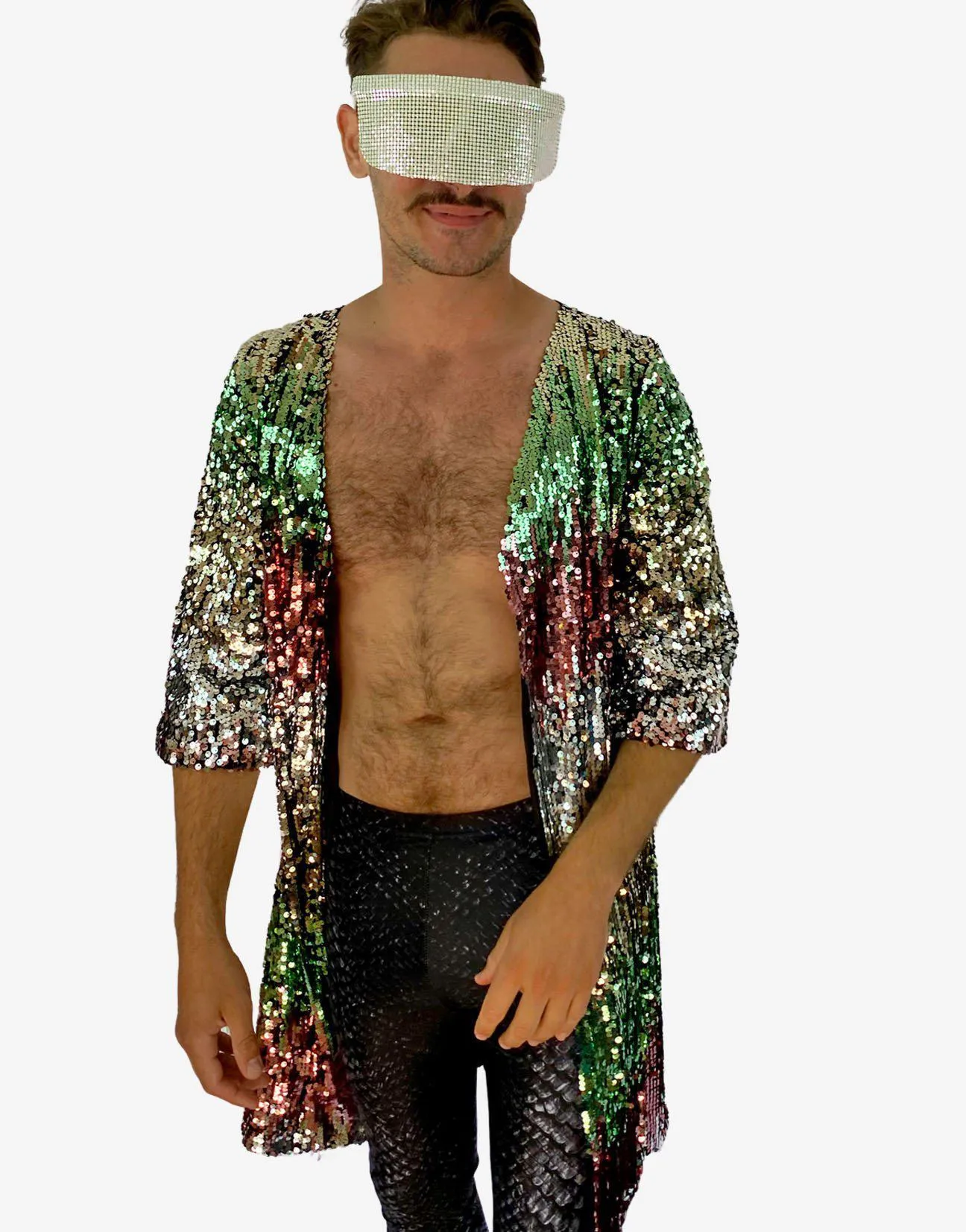 Sea Breeze Sequin Kimono