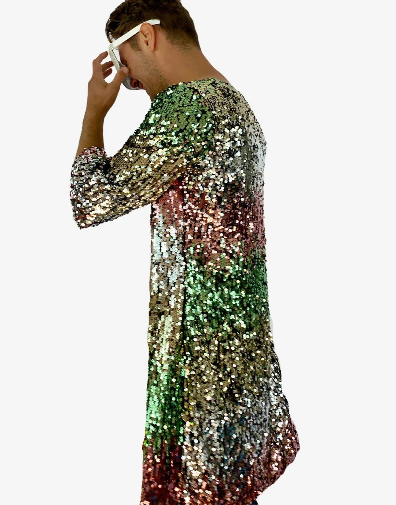 Sea Breeze Sequin Kimono