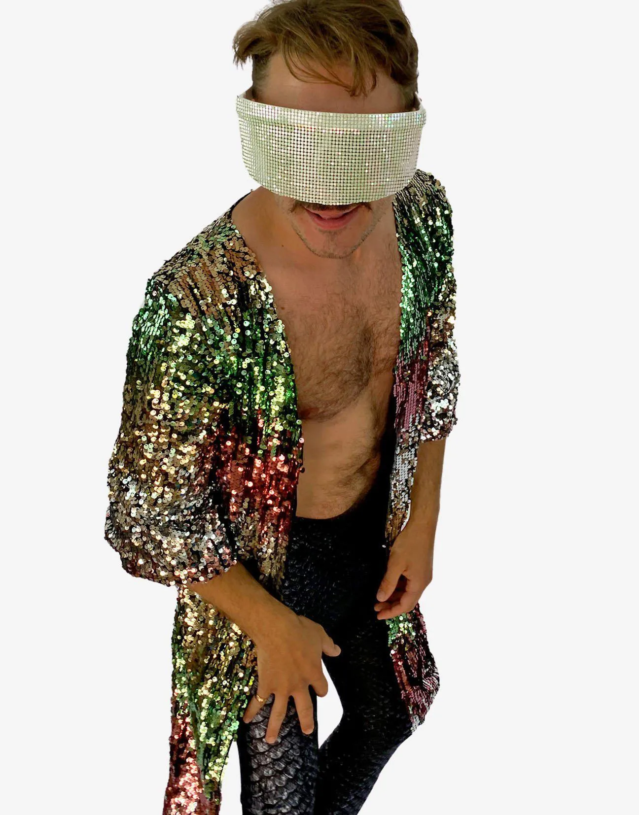 Sea Breeze Sequin Kimono
