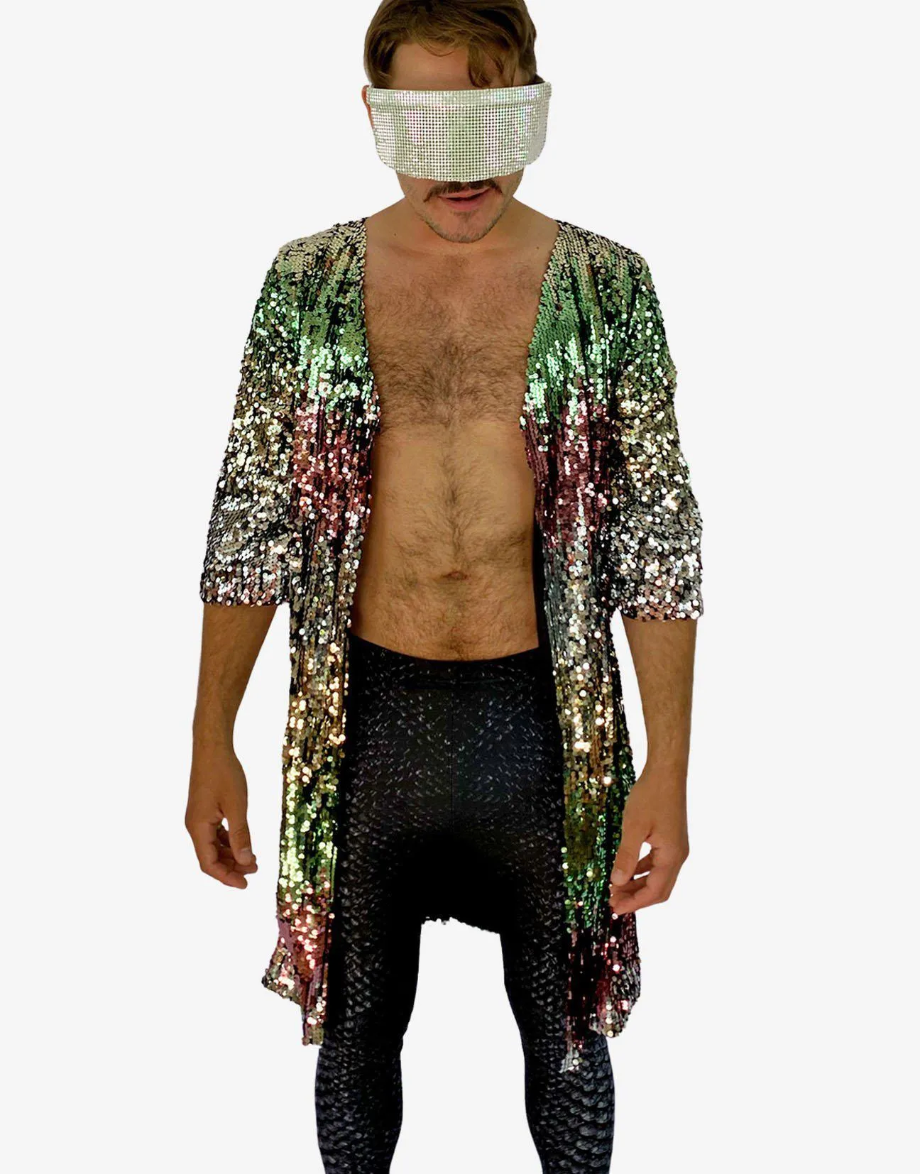 Sea Breeze Sequin Kimono