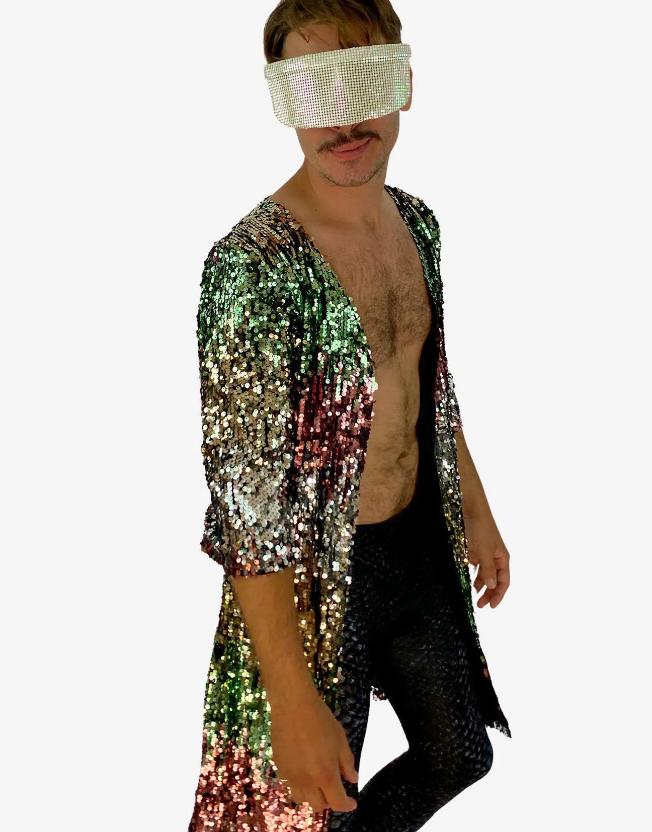 Sea Breeze Sequin Kimono