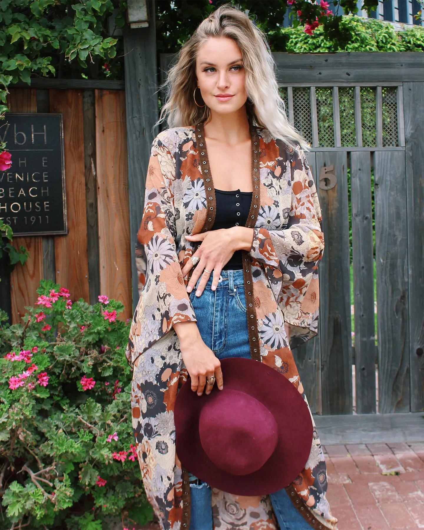 Seventies Floral Kimono