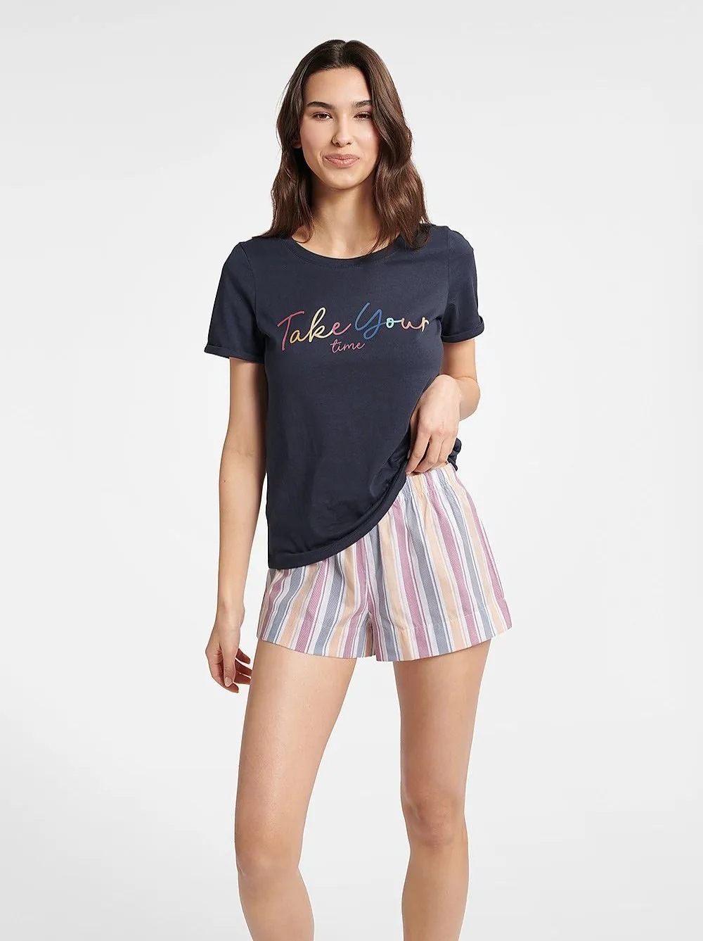 Short cotton t-shirt short Pyjamas set