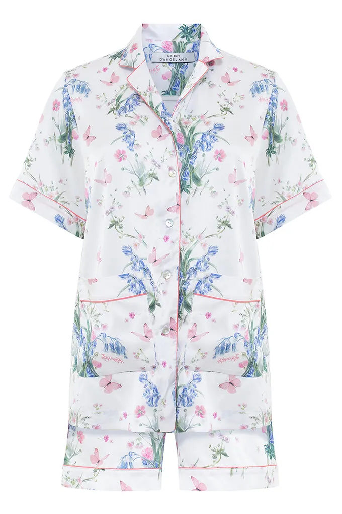 short sleeve satin pajama