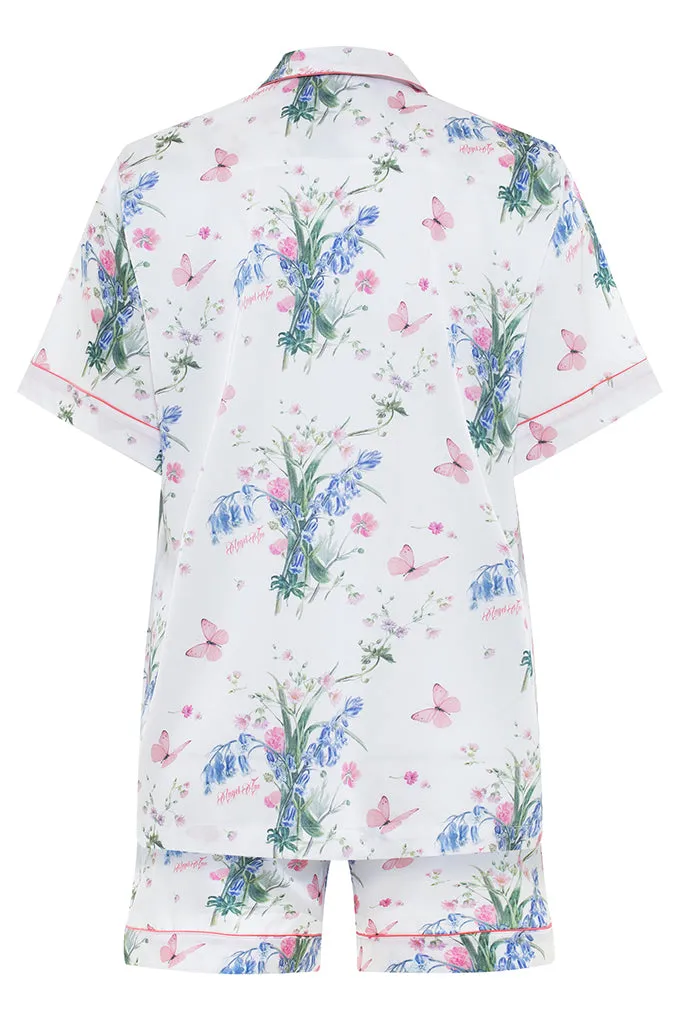 short sleeve satin pajama