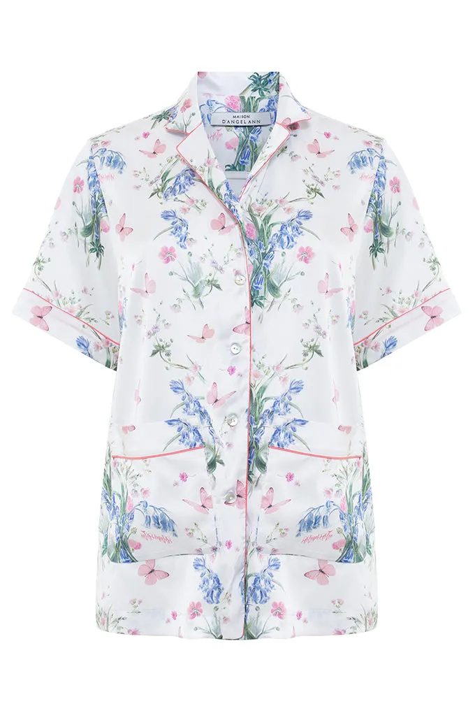 short sleeve satin pajama