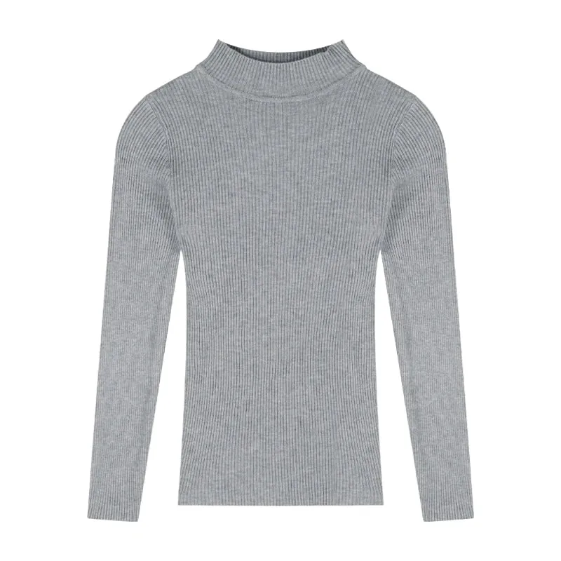 SOLID COLOR KNITTED SWEATER   UB96058