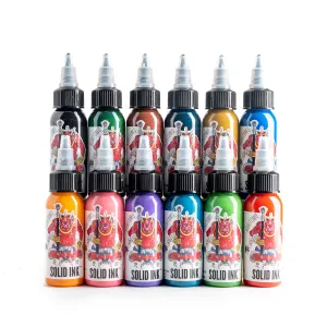 Solid Ink Horitomo 12 Color Tattoo Ink Set