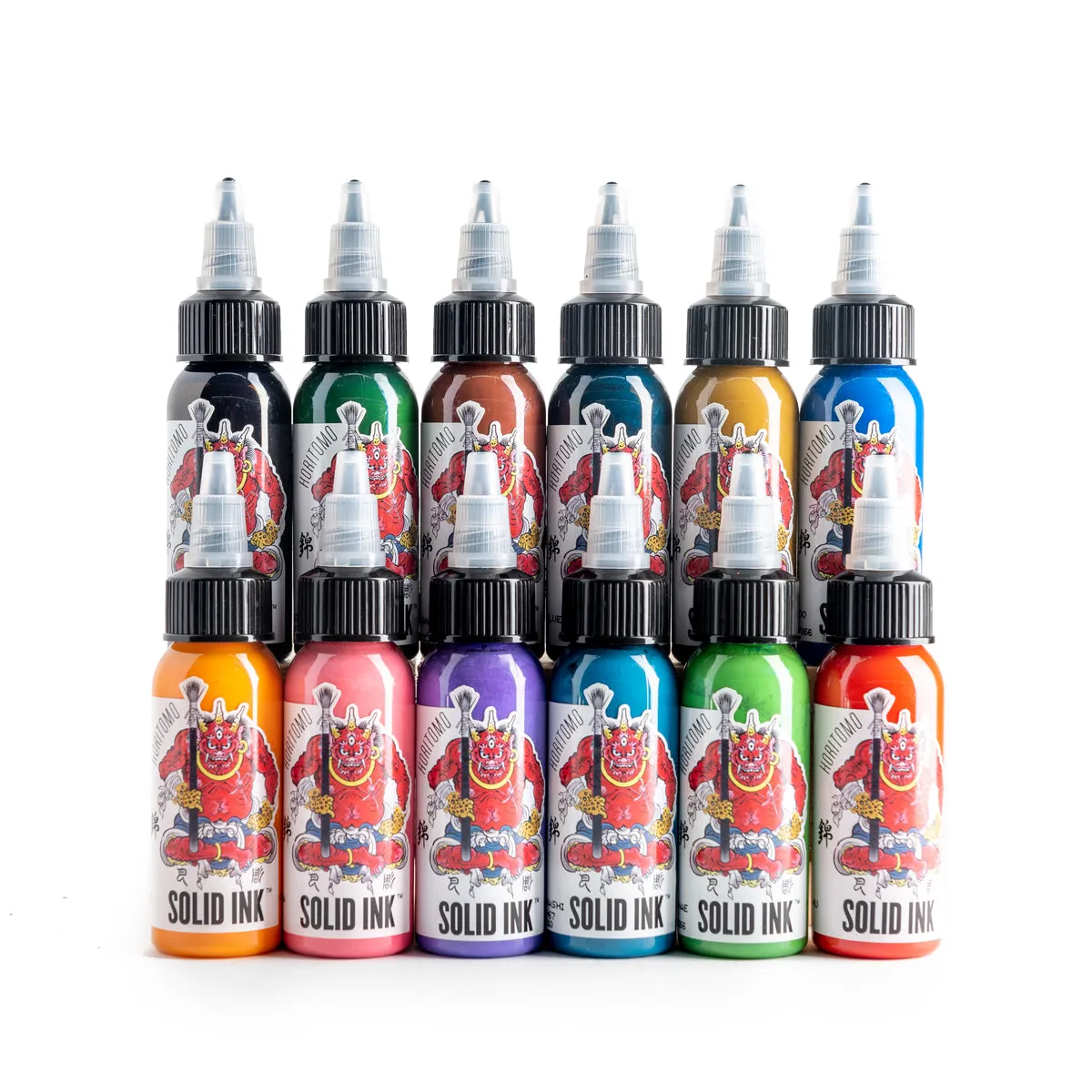 Solid Ink Horitomo 12 Color Tattoo Ink Set