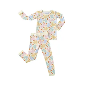 Soulbaby Easter Hoppy Bunnies Hoppy Bunnies Snuggle Set Bamboo Pajamas