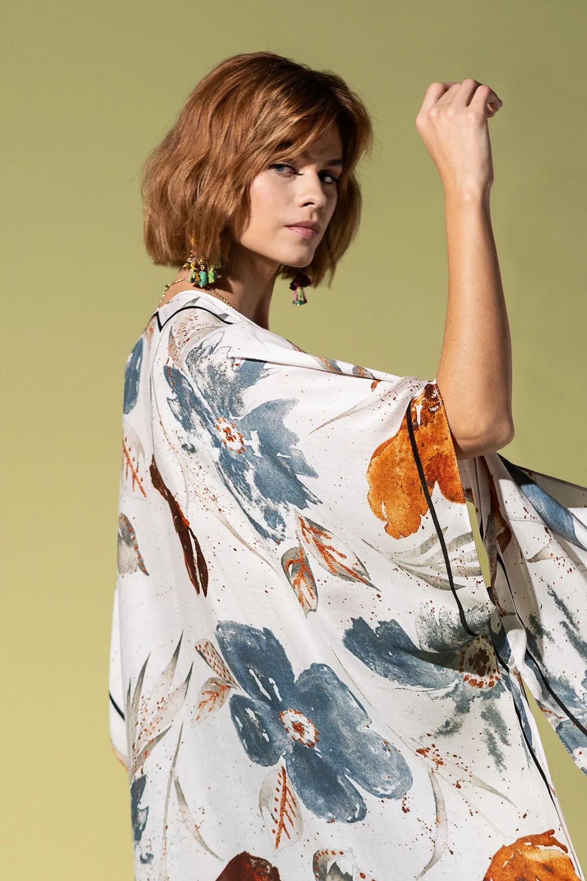 Speckled Blossom Drift Kimono