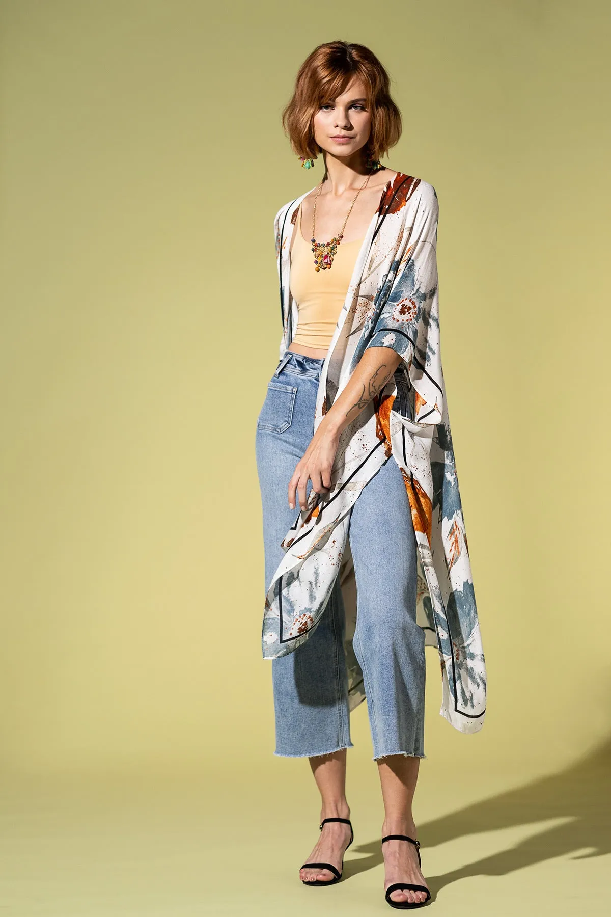 Speckled Blossom Drift Kimono