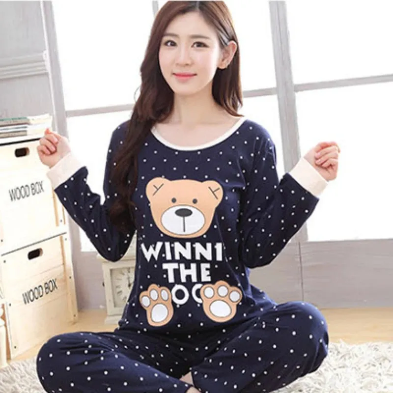 Spring 2024 Cotton 2-Piece Pajamas Set for Women