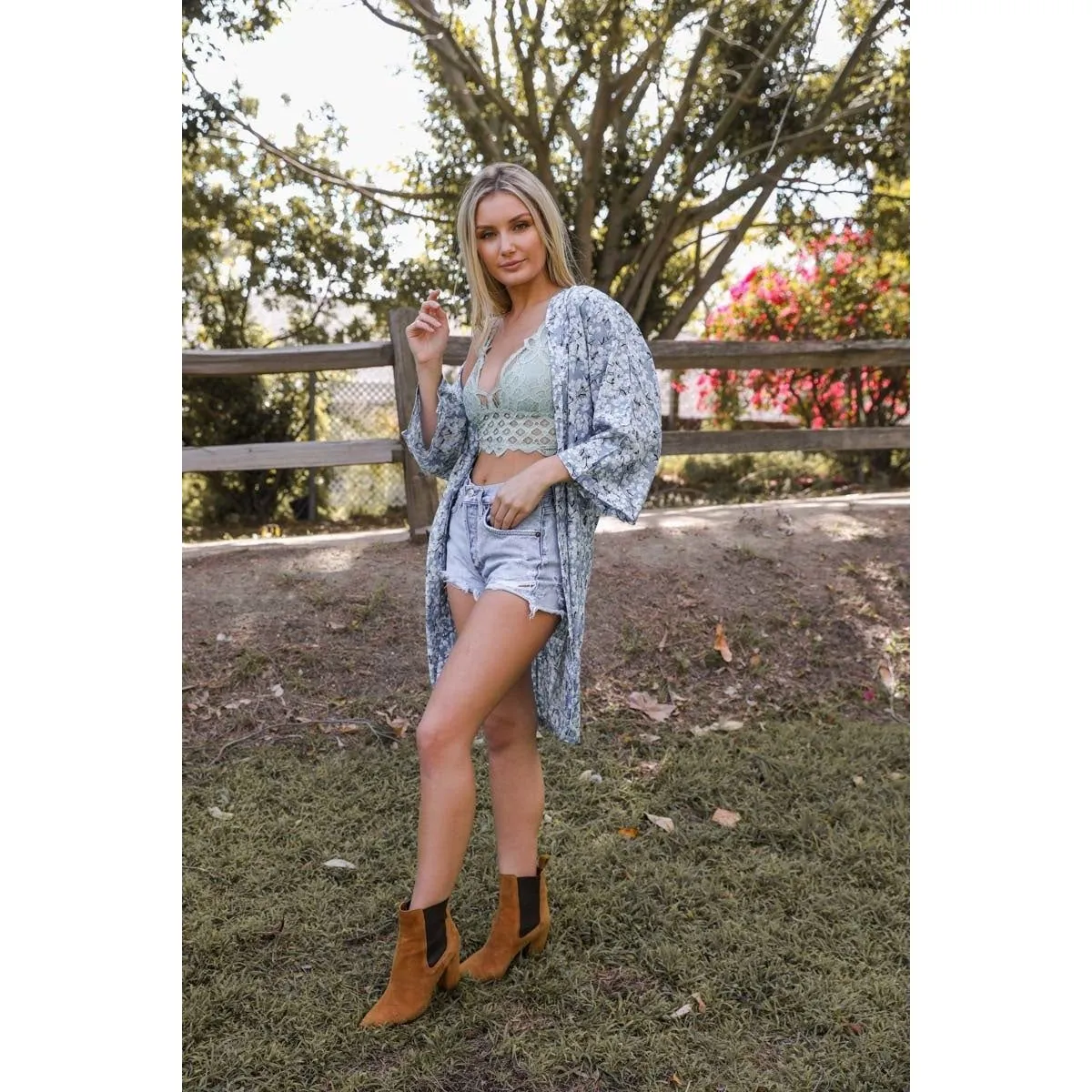 Spring Blossom Floral Kimono